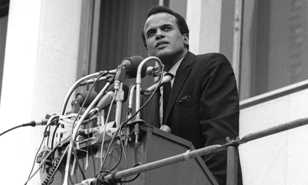 Speaking to a crowd